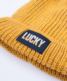 YO CLUB! Girl's Mustard Insulated Pom-Pom Beanie | CZ-301