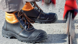Demar Black and Orange Work Safety Shoes | 6257A