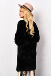 Black Cardigan a'la Alpaca with Pockets | SW-9351-BL