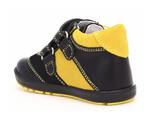 Bartek Boys' Yellow-Black Prophylactic Leather Sneakers | 11729-0- E89