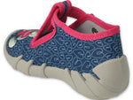 Befado Dark Blue Bear School Slippers / Sneakers SPEEDY | 110P469