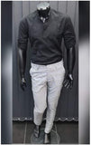Men's Cotton Slim Fit Shirt with Stand-up Collar | EGO-01