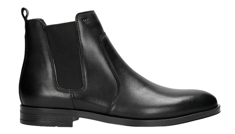 Wojas Black Leather Ankle Boots | 2000350