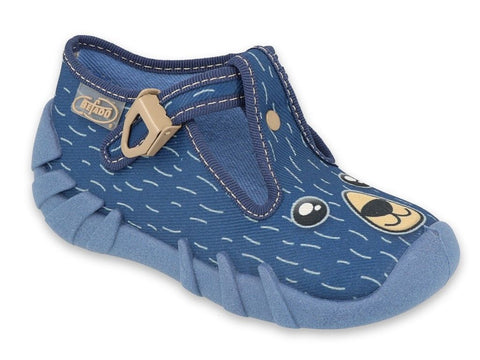 Befado Dark Blue School Slippers SPEEDY | 110P439