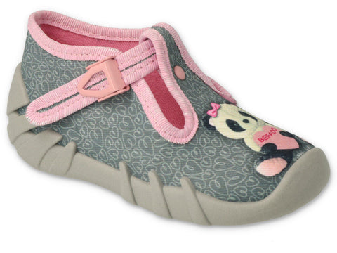 Befado Gray Panda Daycare Slippers / Sneakers MUMMY & ME | 110P470