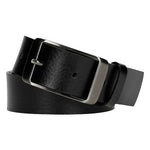 Wojas Women's Black Leather Belt with Black Stainless Steel Buckle | 93020-51
