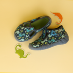 Befado Dark Blue School Slippers with Dinosaur Pattern SPEEDY | 110P448