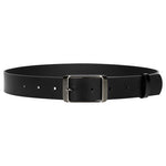 Wojas Women's Black Leather Belt with Black Stainless Steel Buckle | 93020-51