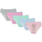 Girl's Cotton Briefs with Little Giraffe Print | BKM221-072