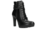 Wojas Black Leather Ankle Boots | 6401151