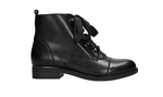 Wojas Black Insulated Leather Ankle Boots | 6400551