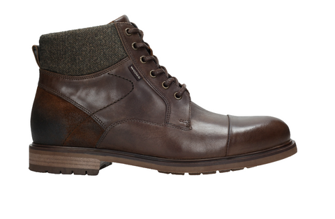 Wojas Dark Brown Leather Winter Insulated Ankle Boots | 917882