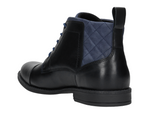 Wojas Black Leather Insulated Ankle Boots | 917071