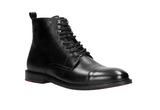 Wojas Black Leather Winter Insulated Ankle Boots | 917151