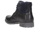 Wojas Black and Navy Blue Leather Insulated Ankle Boots | 823476