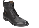 Wojas Black Leather Winter Insulated Ankle Boots |  822451