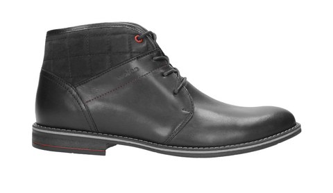Wojas Black Leather Winter Insulated Ankle Boots | 821371