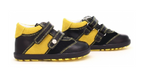 Bartek Boys' Yellow-Black Prophylactic Leather Sneakers | 11729-0- E89