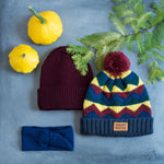 Adult Winter Pom-Pom Beanie with Perfect Match Patch  | 18336-1