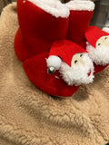Red Santa Cute Soft Slippers with Non-Skid Sole | HAL-118