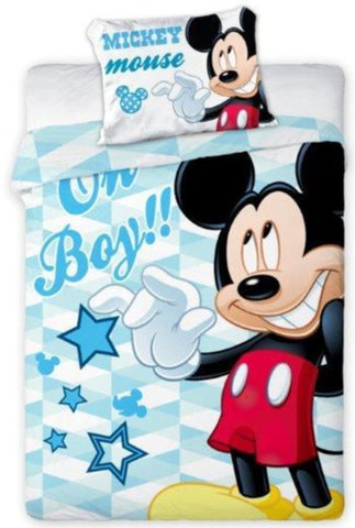 100% Cotton Kids' Mickey Mouse Duvet Set - 100 x 135 cm | FAR-004