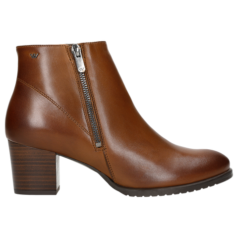 Wojas Brown Insulated Leather Ankle Boots | 5506552