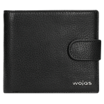 Wojas Black Leather Snap Wallet | 91005-51