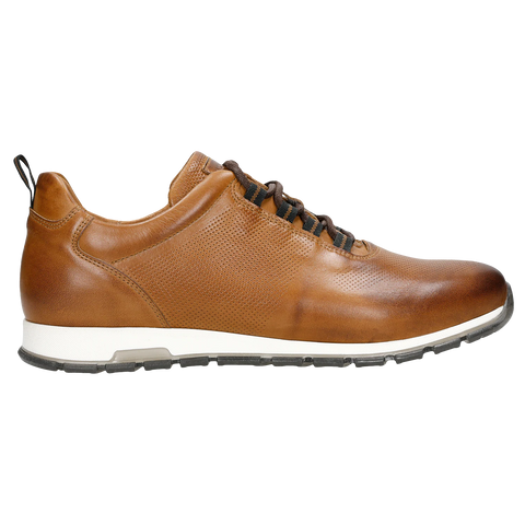 Wojas Light Brown Leather Sneakers | 10039-53