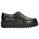 Wojas Black Leather Sneakers with Silver Logo | 46079-51