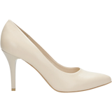 Wojas Light Beige Leather High Heels | 9275-54