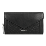 Wojas Crocodile Embossed Leather Zip Around Wallet | 91012-51
