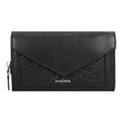 Wojas Crocodile Embossed Leather Zip Around Wallet | 91012-51