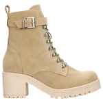 Wojas Beige Leather Ankle Boots | 6406564