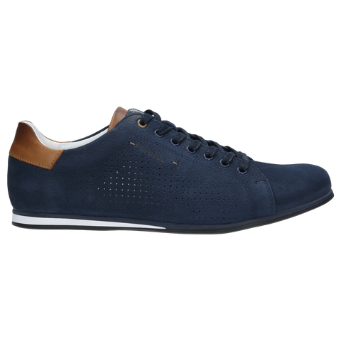 Wojas Dark Blue Leather Sneakers | 10026-76