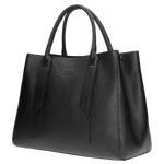 Wojas Women's Black Leather Tote Bag | 80199-51