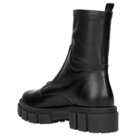 Wojas Black Leather Ankle Boots with Silver Logo | 5507581