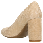 Wojas Beige Leather High Heels | 35070-64