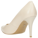 Wojas Light Beige Leather High Heels | 9275-54