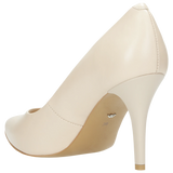 Wojas Light Beige Leather High Heels | 9275-54