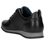 Wojas Black Leather Sneakers | 10039-51