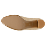 Wojas Beige Leather High Heels | 35070-64