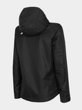 4F Women's Black Hooded Urban Jacket | 001-20S