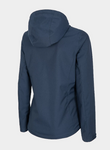 4F Women's Dark Blue Hooded Urban Jacket | 001-32M