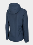 4F Women's Dark Blue Hooded Urban Jacket | 001-32M