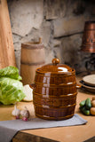 8 Liters Stoneware Pickling Crock Pot with Lid - Kamionka | KR-01-8
