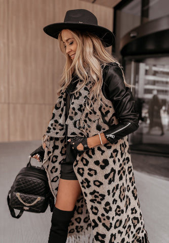 Angela Long Panther Poncho Vest | ANG-02