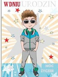Boys' Star Birthday Card | B6X-601-8