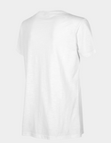 4F Women' White V-neck T-shirt | 002-10S