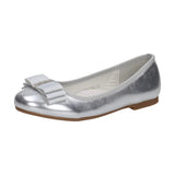 S. Barski Big Girls' Elegant Silver Flats | 1104-SI