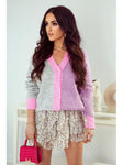 Gray and Lilac Sweater | LENA